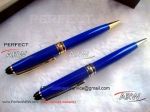 Perfect Replica Montblanc Meisterstuck Gold Clip Blue Ballpoint Pen For Sale